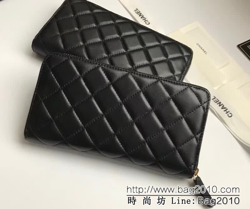 CHANEL香奈兒 頂級原單 原廠綿羊皮 女款拉鏈錢包 A50097  DJC2504